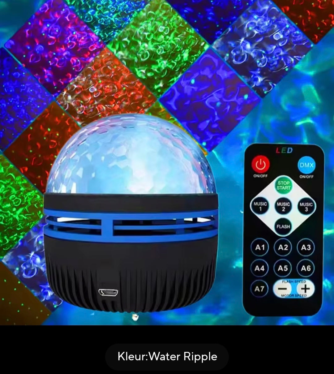 roterende Galaxy Projector nachtlamp
