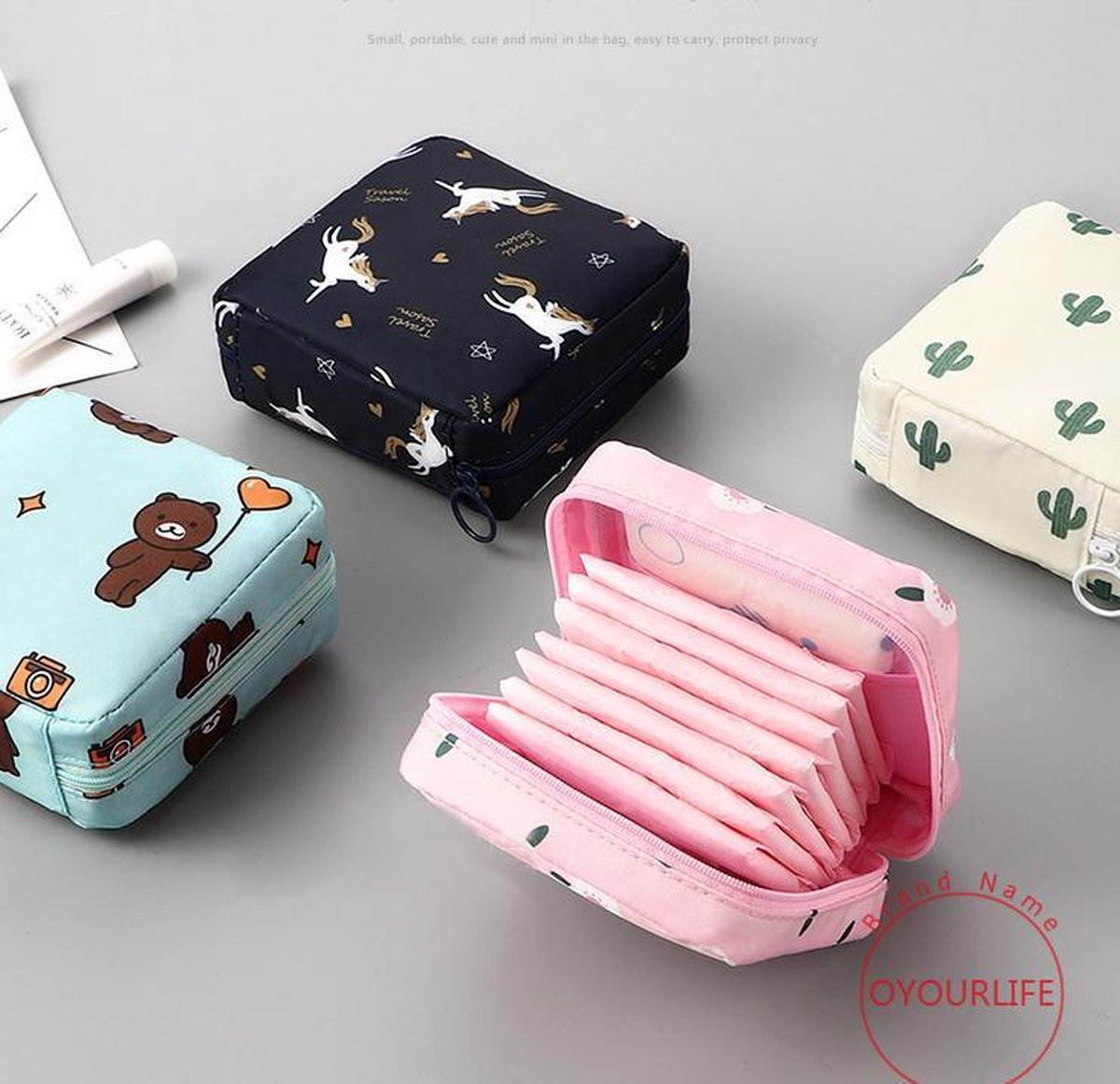 maandverband tampon toilettas opbergzak