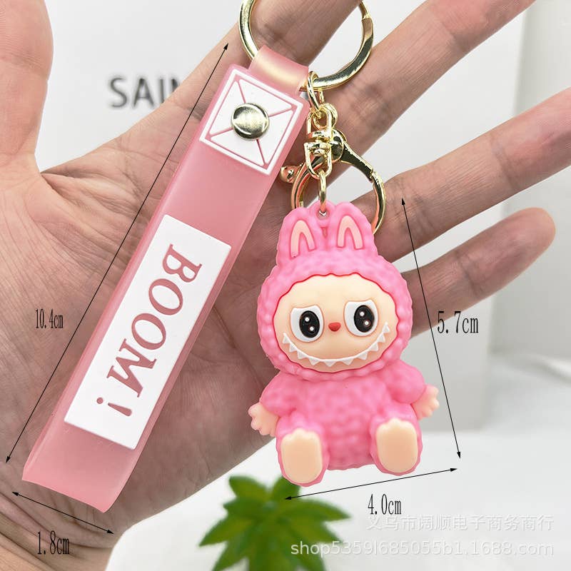 Schattige Pop Sleutelhanger voor Meisjes – Tashanger: Veelkleurig