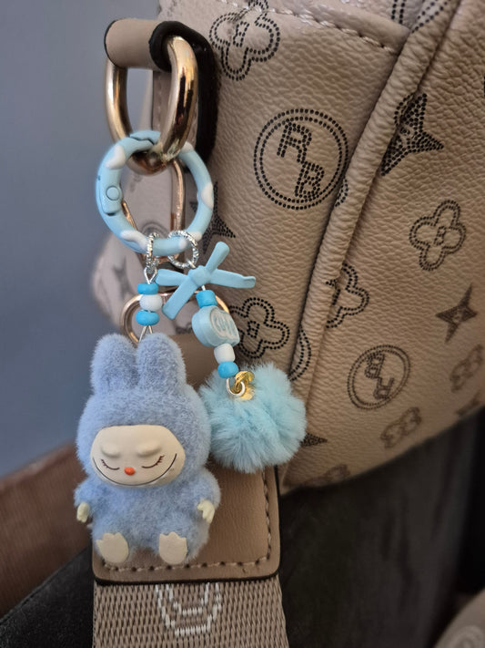 Schattige Sleutelhanger voor jong en oud Auto Sleutel Accessoire: Blauw