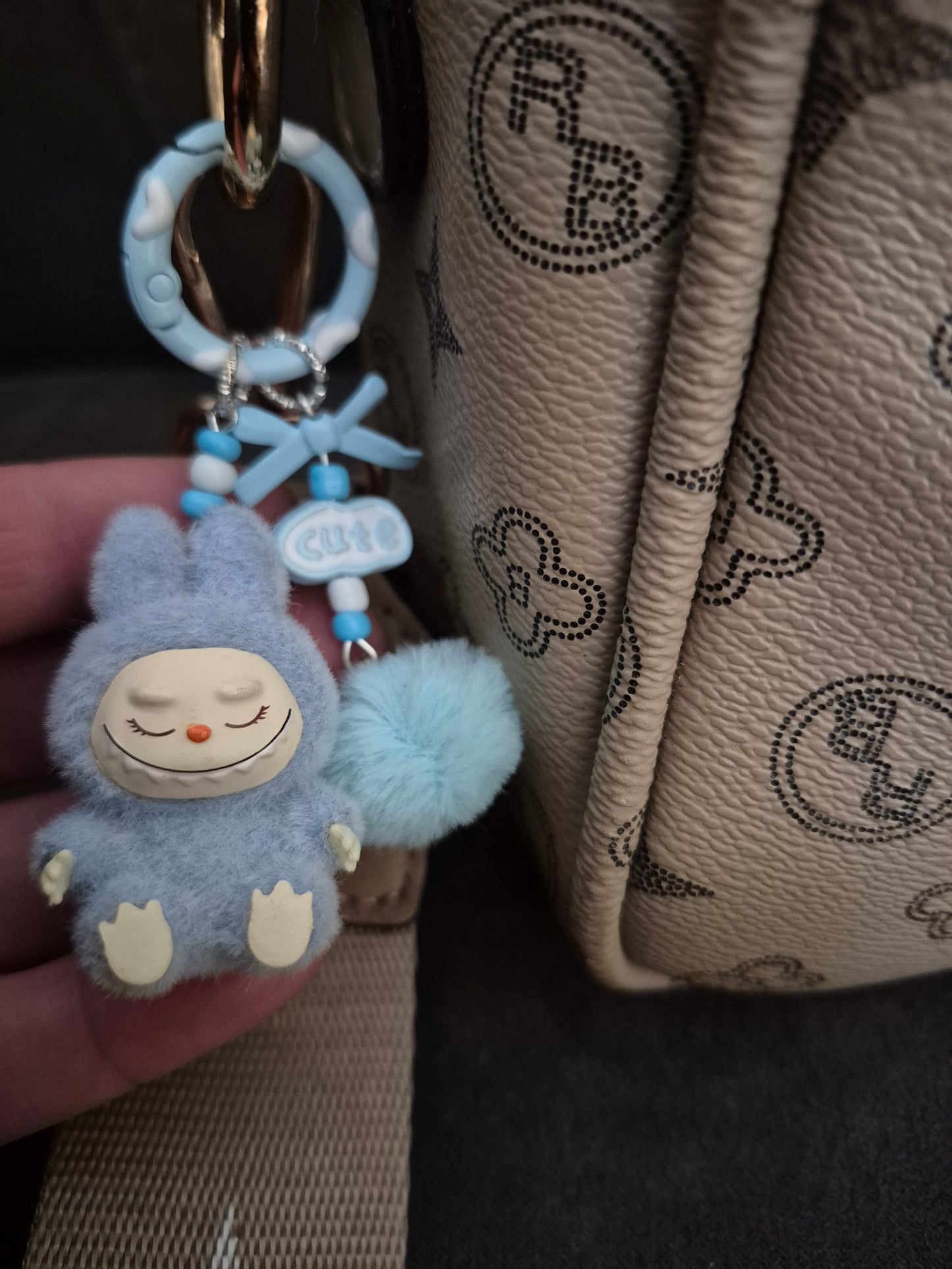 Schattige Sleutelhanger voor jong en oud Auto Sleutel Accessoire: Blauw