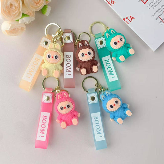 Schattige Pop Sleutelhanger voor Meisjes – Tashanger: Veelkleurig