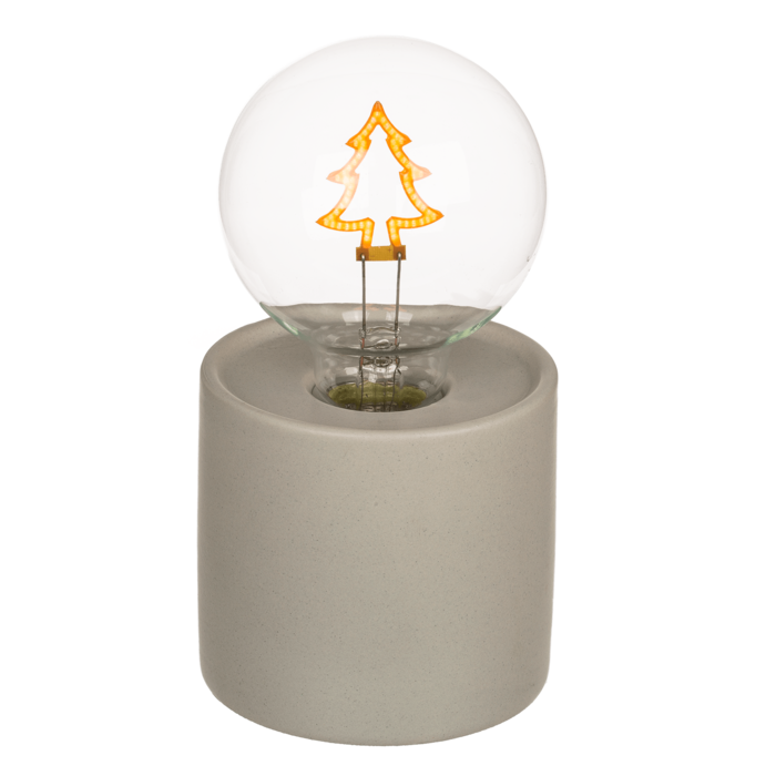 Lamp met motief, kerstmis, 8,5 x 16 cm hart ster of kerstboom