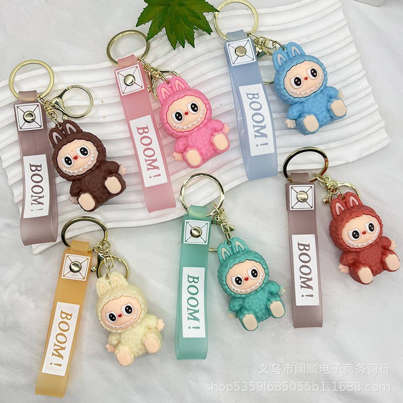 Schattige Pop Sleutelhanger voor Meisjes – Tashanger: Veelkleurig