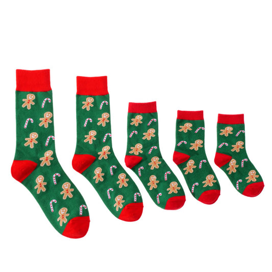 Sokken „Gingerbread man & candy canes”: 36-40 (4,5-7,5)