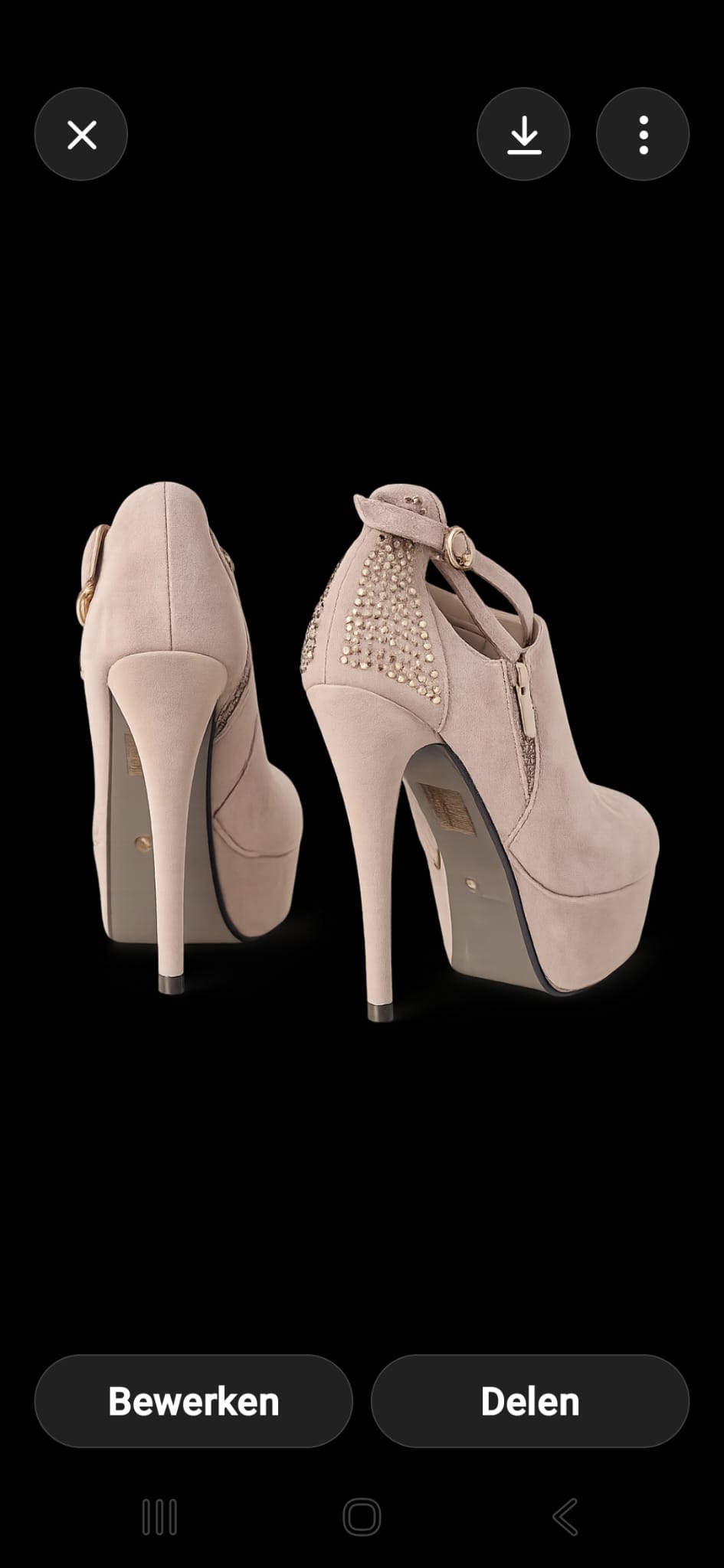 Hoge naald hak schoenen