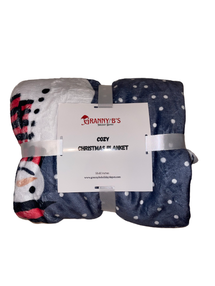 Plaiddeken warme deken voor Kerstmis: Sneeuwpop