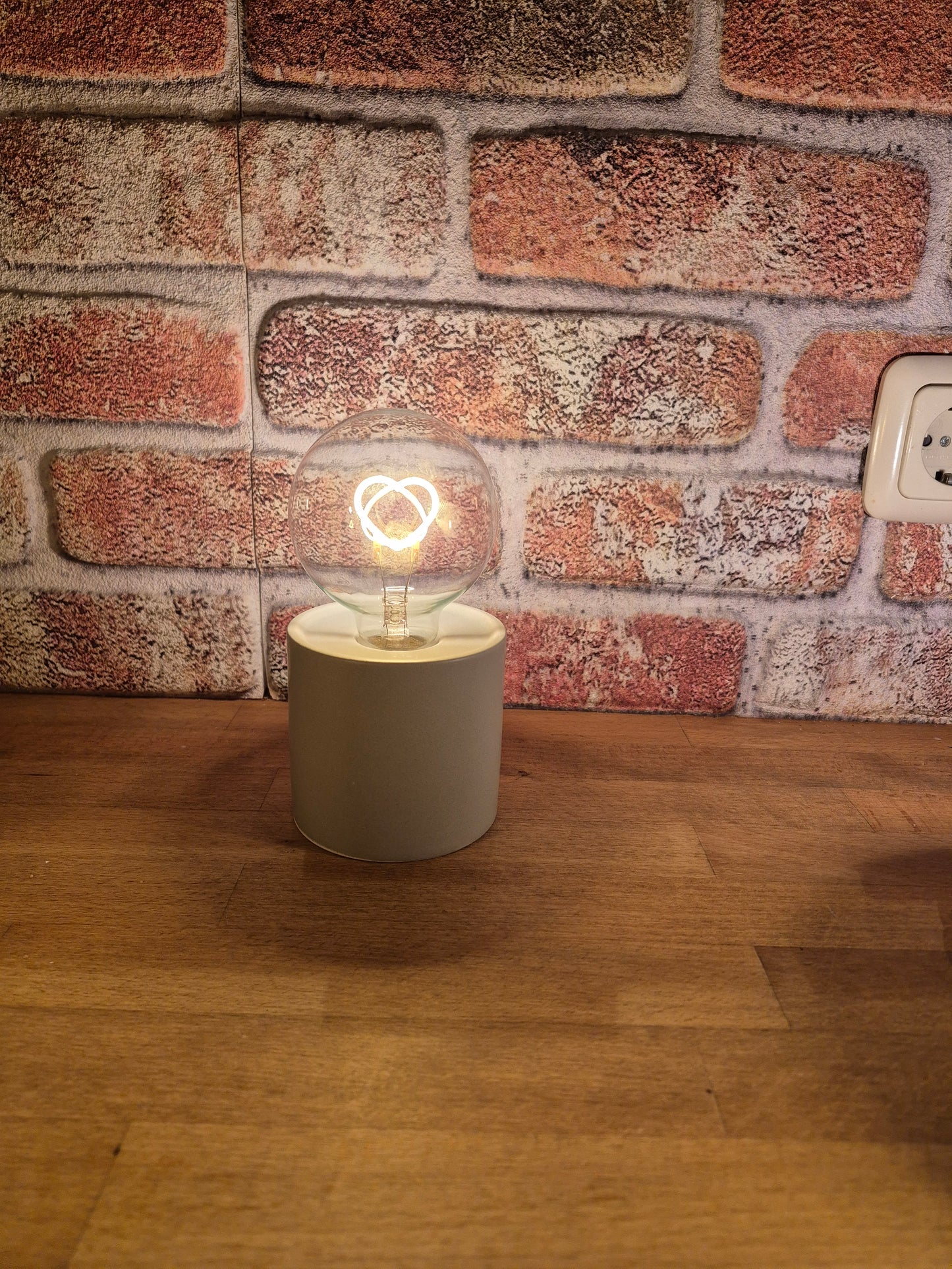 Lamp met motief, kerstmis, 8,5 x 16 cm hart ster of kerstboom