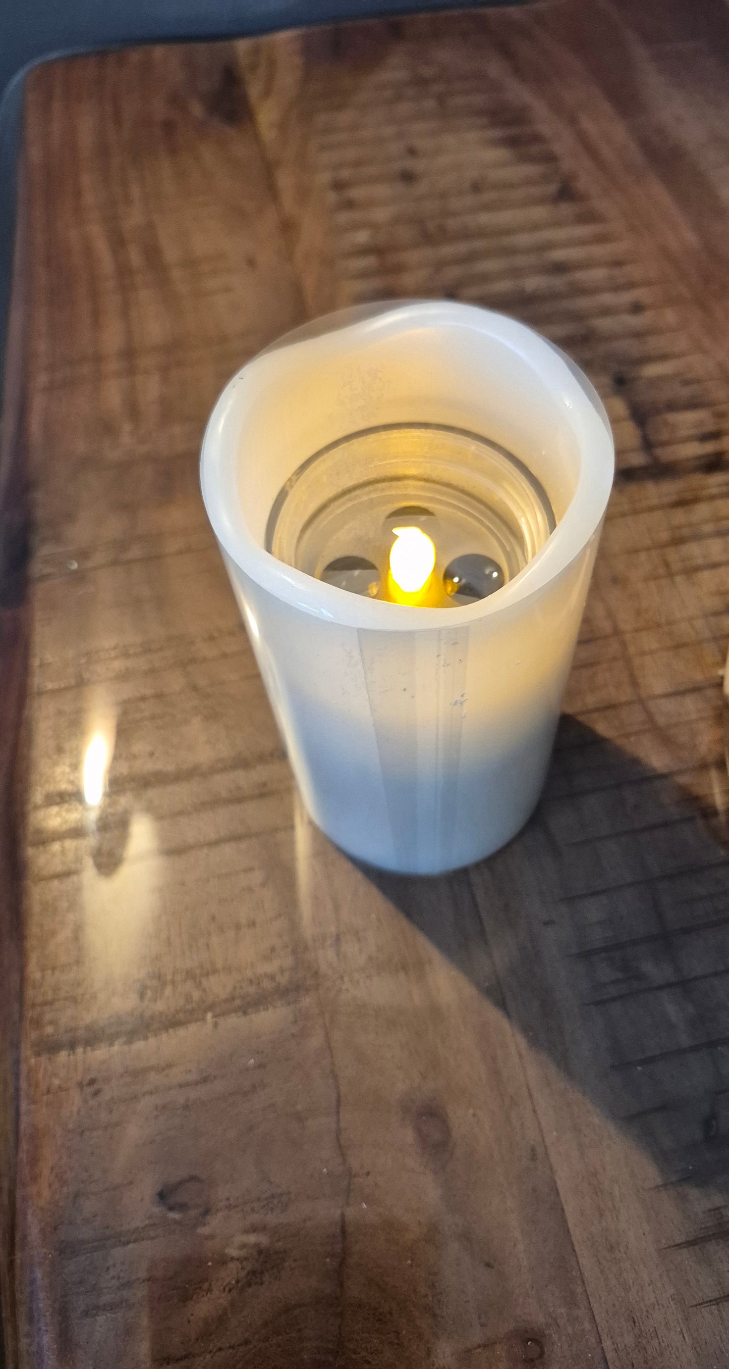 LED-kaarsprojector, Kerstmis, 8 x 15 cm sneeuwpop rendier arreslee