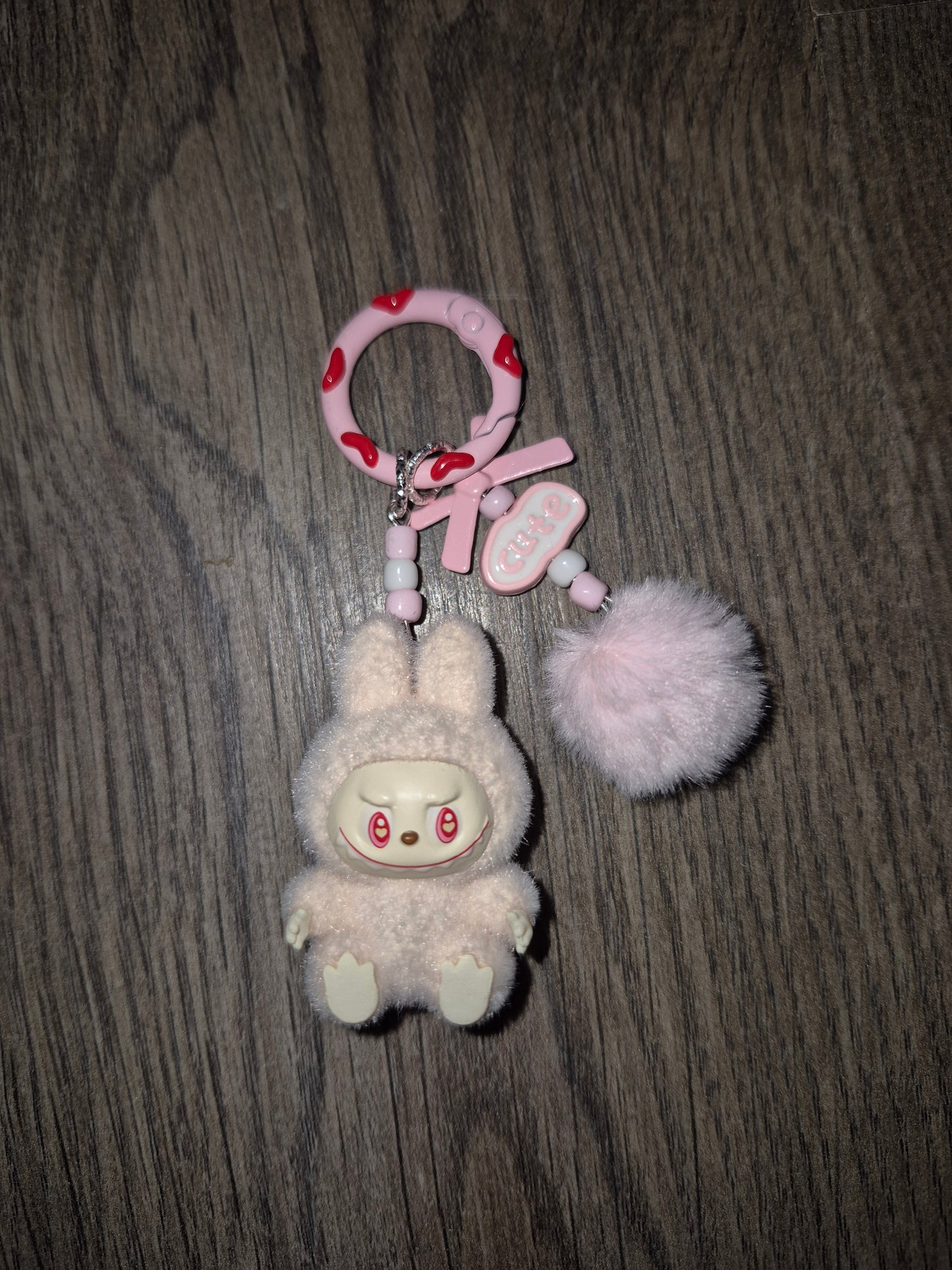 Schattige Sleutelhanger voor jong en aud, Auto Sleutel Accessoire: Roze