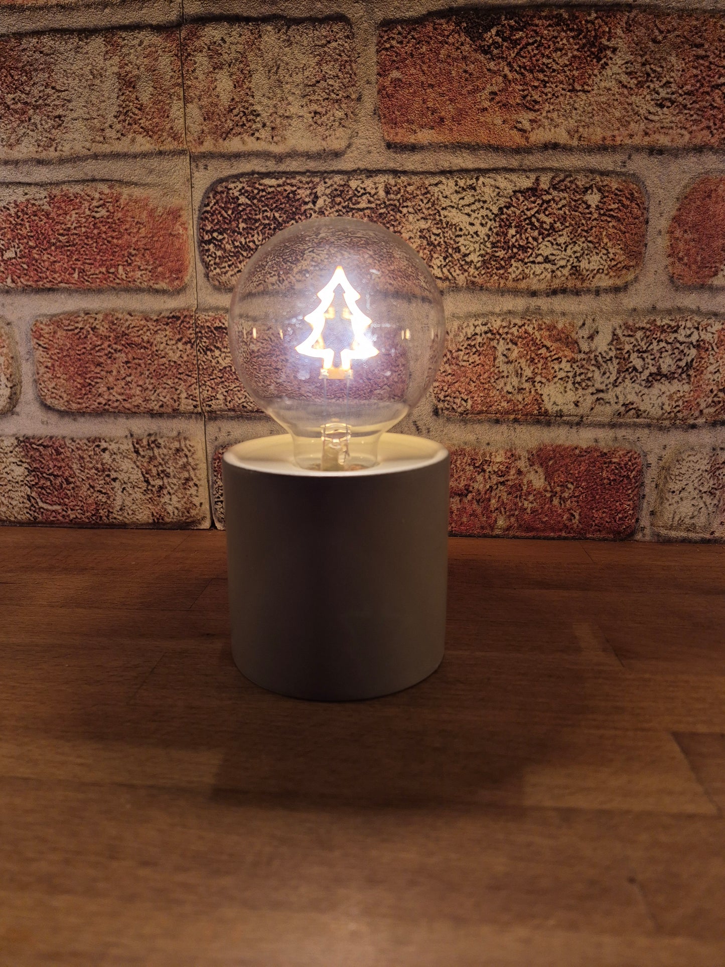 Lamp met motief, kerstmis, 8,5 x 16 cm hart ster of kerstboom