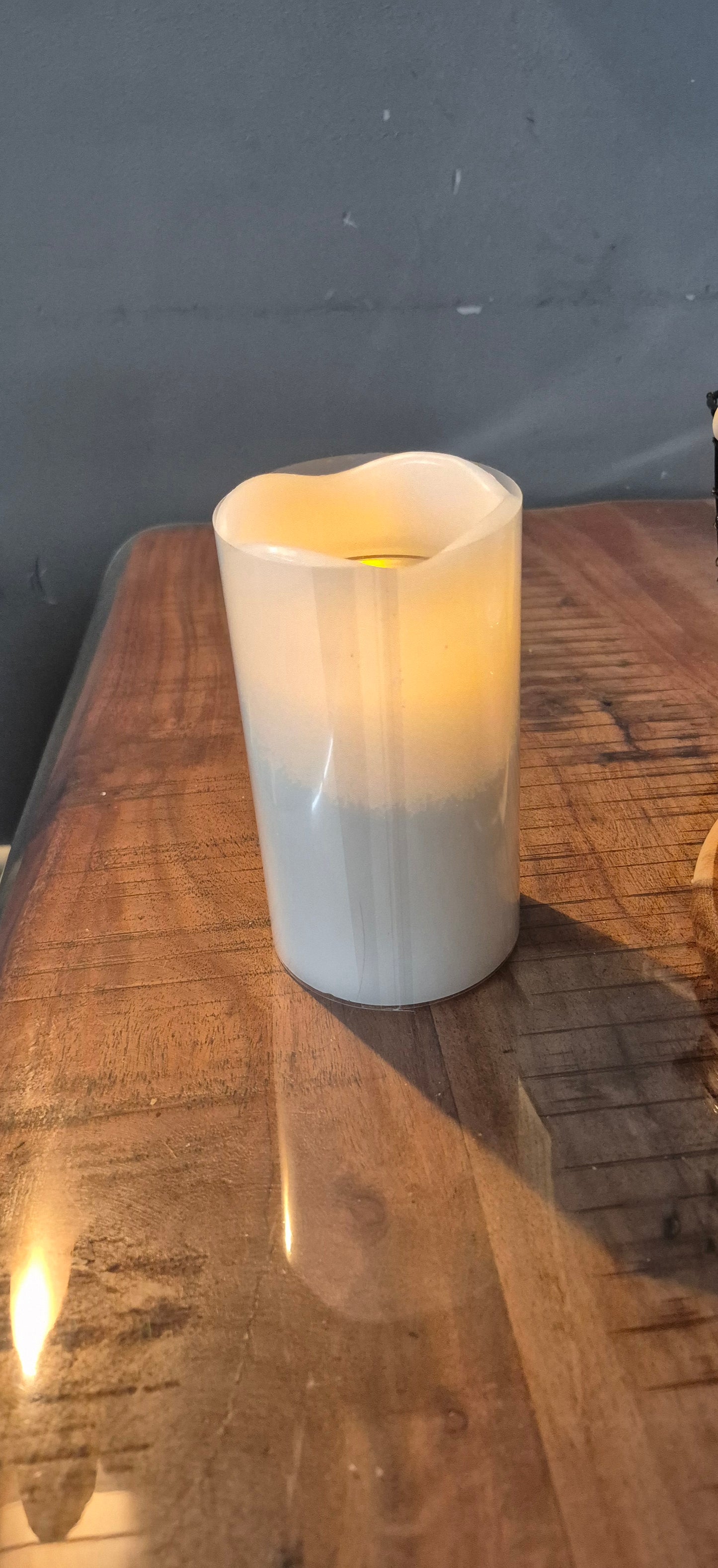 LED-kaarsprojector, Kerstmis, 8 x 15 cm sneeuwpop rendier arreslee